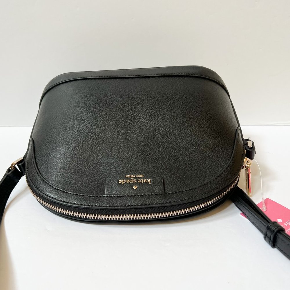 Kate Spade Sylvia Dome Shoulder Crossbody Bag Black - Picture 4 of 10